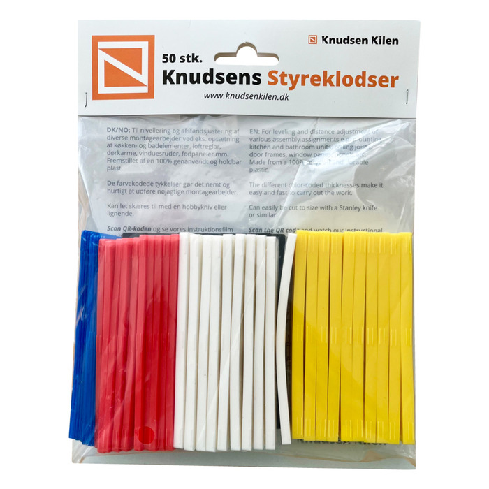Knudsen Kilen styreklosser - 50 stk. 